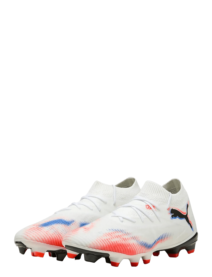 PUMA - FUTURE 8 MATCH FG/AG Wn s - fotballsko - puma white-puma black-glowing red - 0