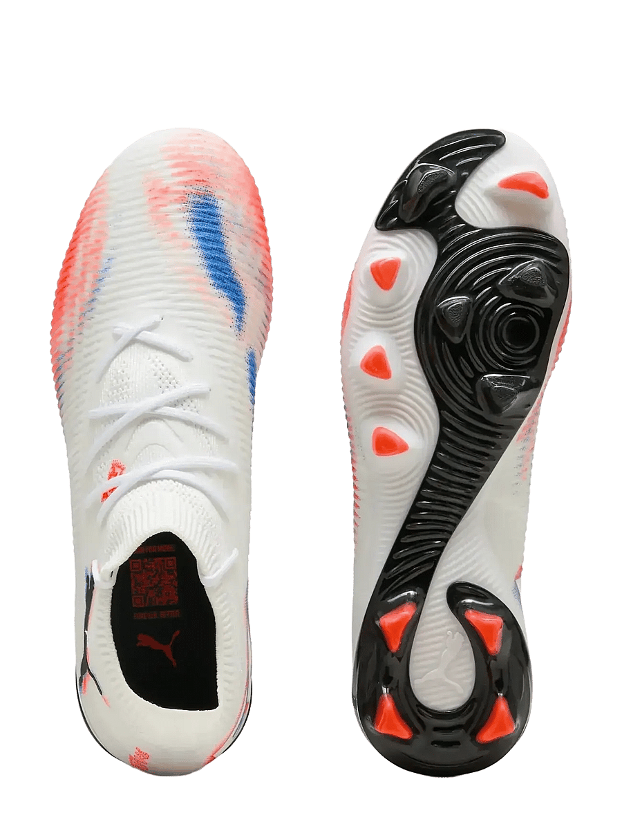 PUMA - FUTURE 8 MATCH FG/AG Wn s - fotballsko - puma white-puma black-glowing red - 2