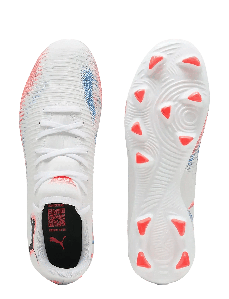 PUMA - FUTURE 8 PLAY FG/AG Wn s - fußballstiefel - puma white-puma black-glowing red - 2