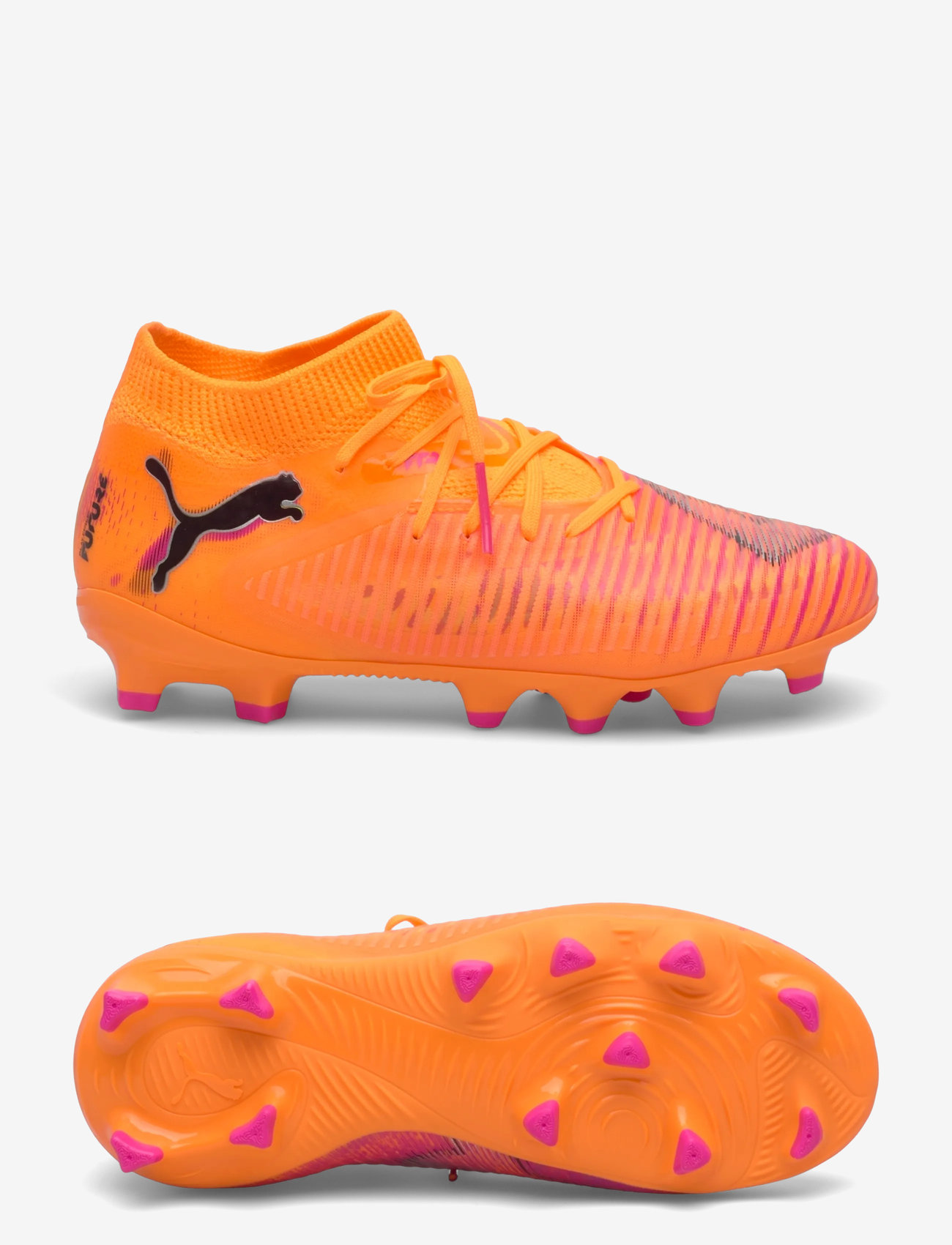 PUMA - FUTURE 8 PRO FG/AG Jr - tøj - heat fire-puma black-ravish - 0