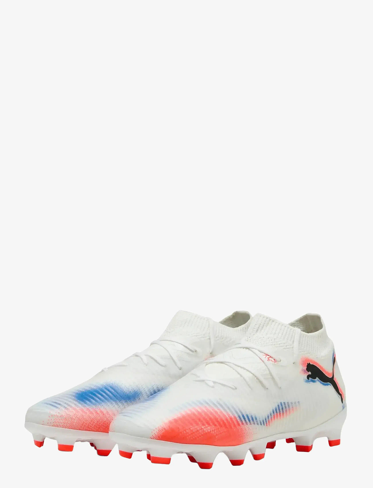 PUMA - FUTURE 8 PRO FG/AG Jr - lapsed - puma white-puma black-glowing red - 0