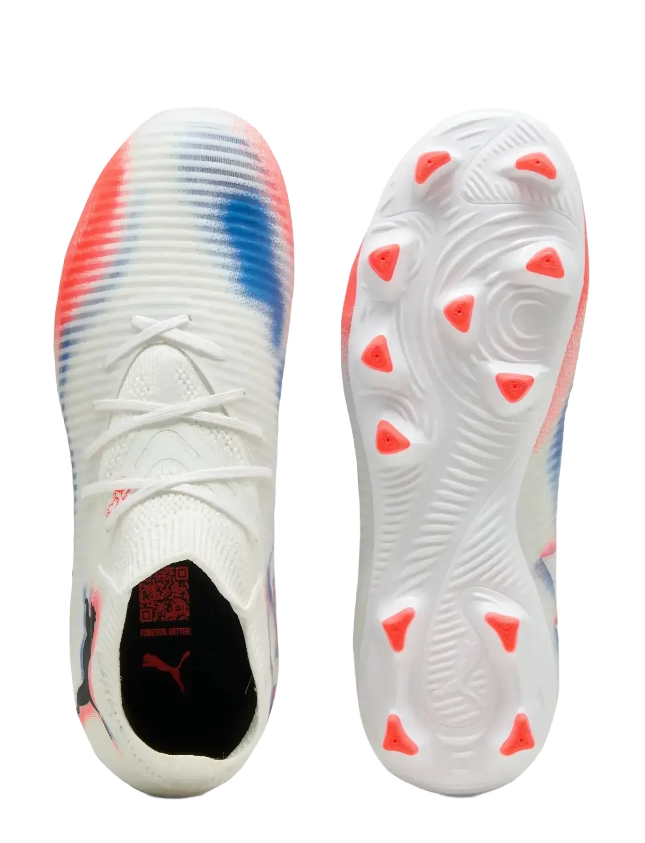PUMA - FUTURE 8 PRO FG/AG Jr - sport - puma white-puma black-glowing red - 2