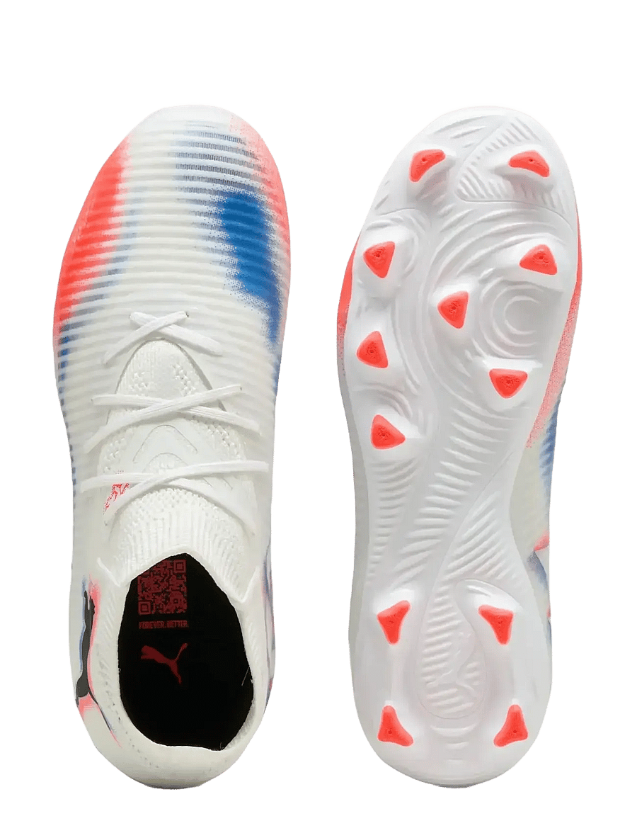 PUMA - FUTURE 8 PRO FG/AG Jr - tøj - puma white-puma black-glowing red - 2