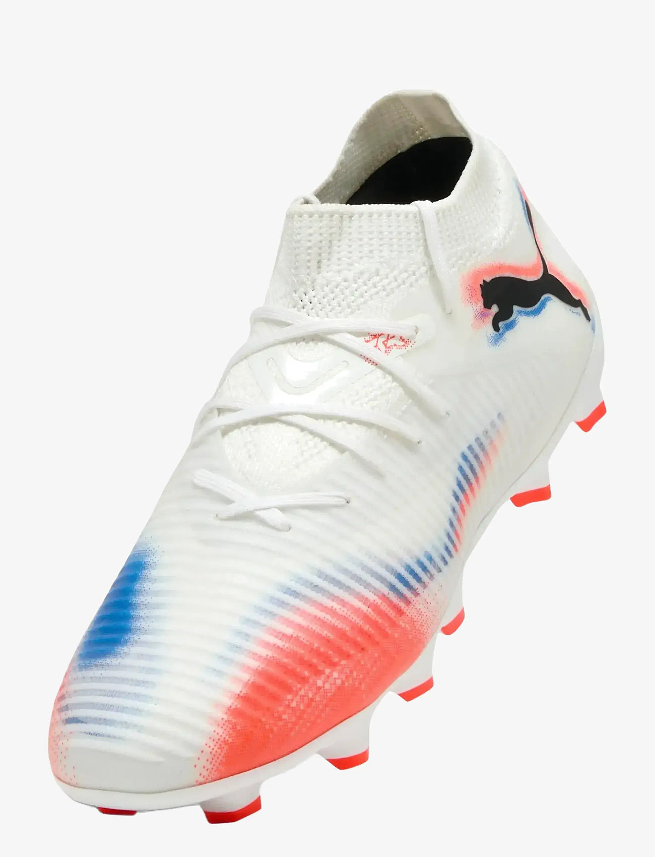 PUMA - FUTURE 8 PRO FG/AG Jr - lapsed - puma white-puma black-glowing red - 4