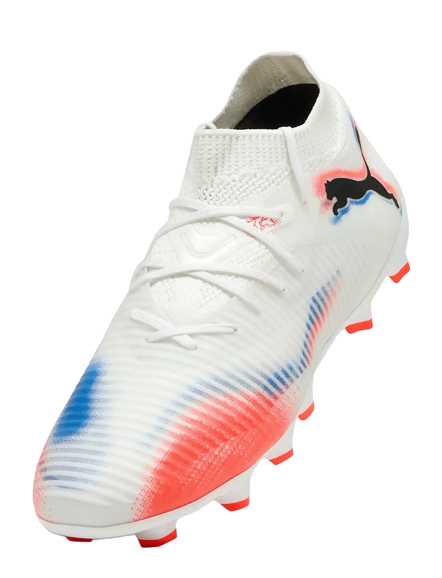 PUMA - FUTURE 8 PRO FG/AG Jr - tøj - puma white-puma black-glowing red - 4