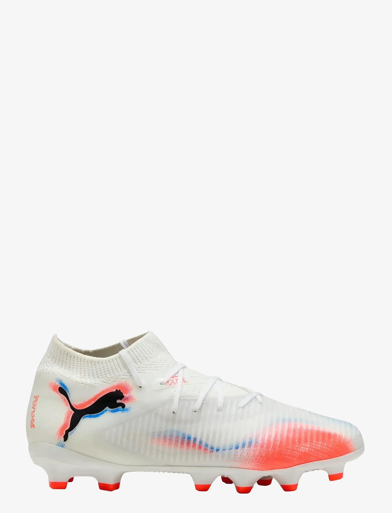PUMA - FUTURE 8 PRO FG/AG Jr - lapsed - puma white-puma black-glowing red - 5
