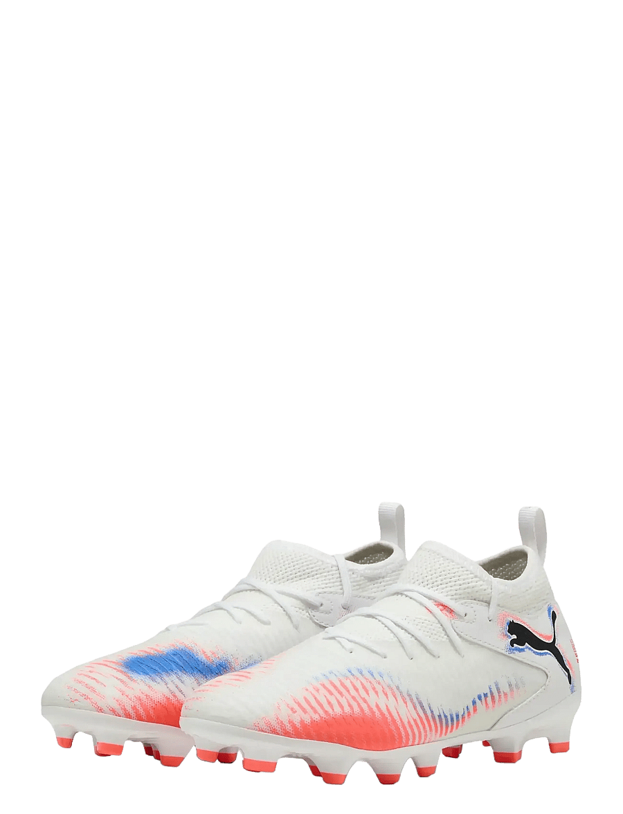 PUMA - FUTURE 8 MATCH FG/AG Jr - vaatteet - puma white-puma black-glowing red - 0