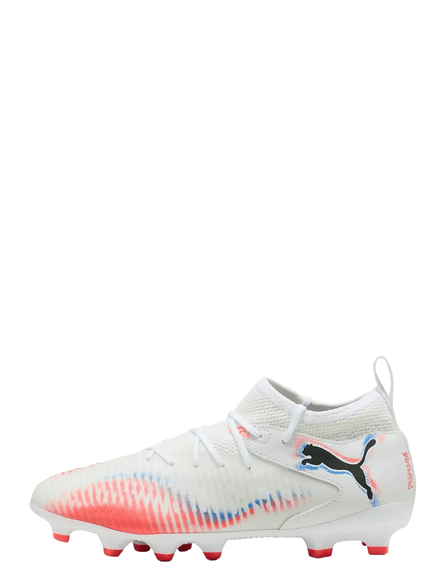PUMA - FUTURE 8 MATCH FG/AG Jr - vaatteet - puma white-puma black-glowing red - 1