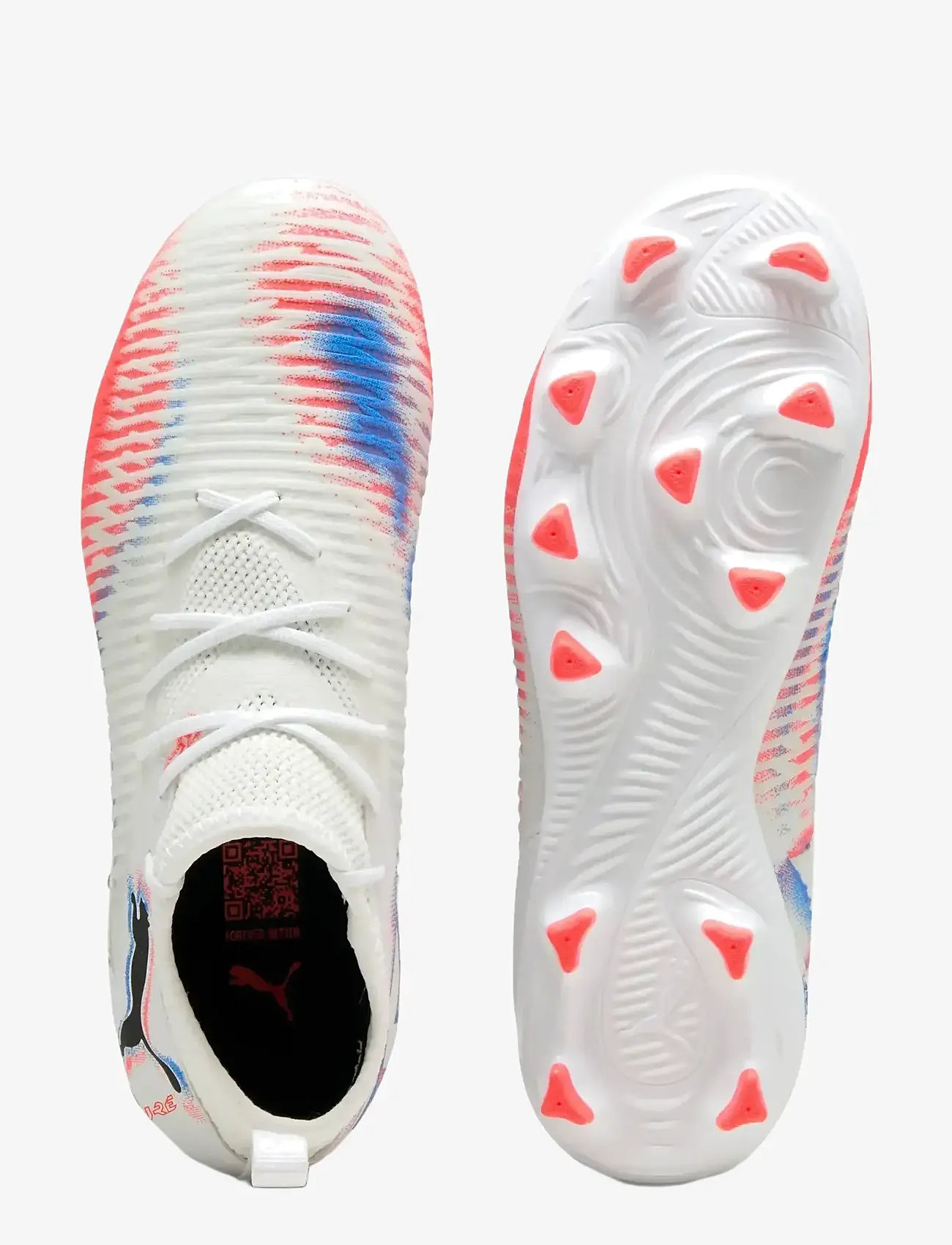 PUMA - FUTURE 8 MATCH FG/AG Jr - kläder - puma white-puma black-glowing red - 2