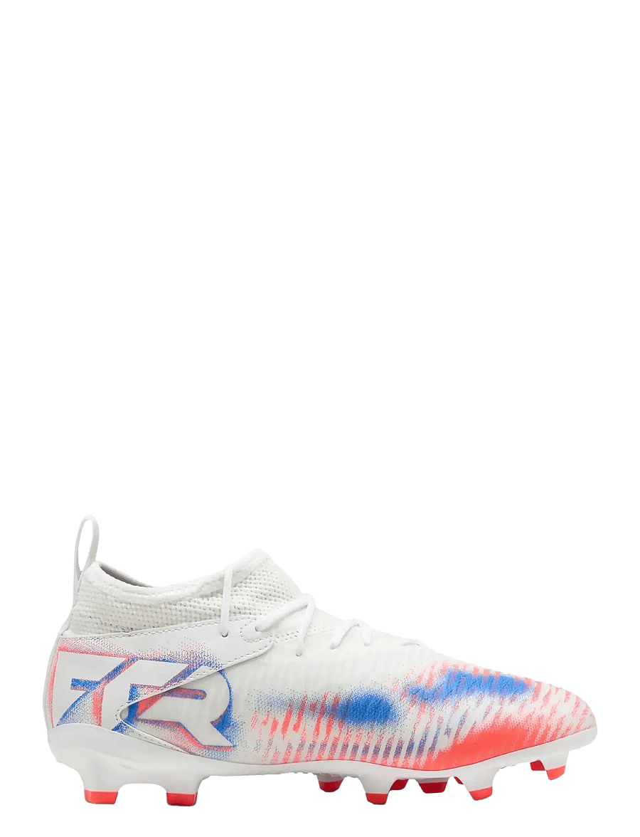 PUMA - FUTURE 8 MATCH FG/AG Jr - vaatteet - puma white-puma black-glowing red - 3