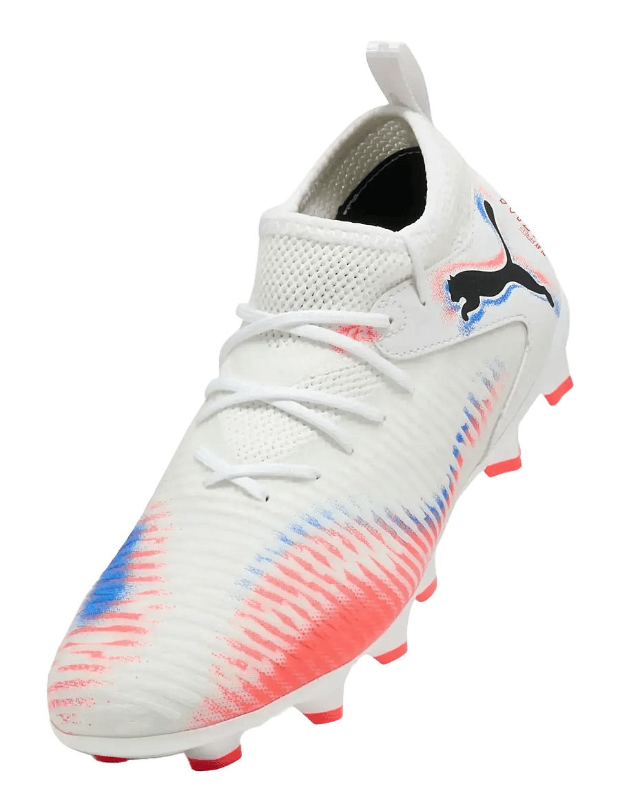 PUMA - FUTURE 8 MATCH FG/AG Jr - vaatteet - puma white-puma black-glowing red - 4