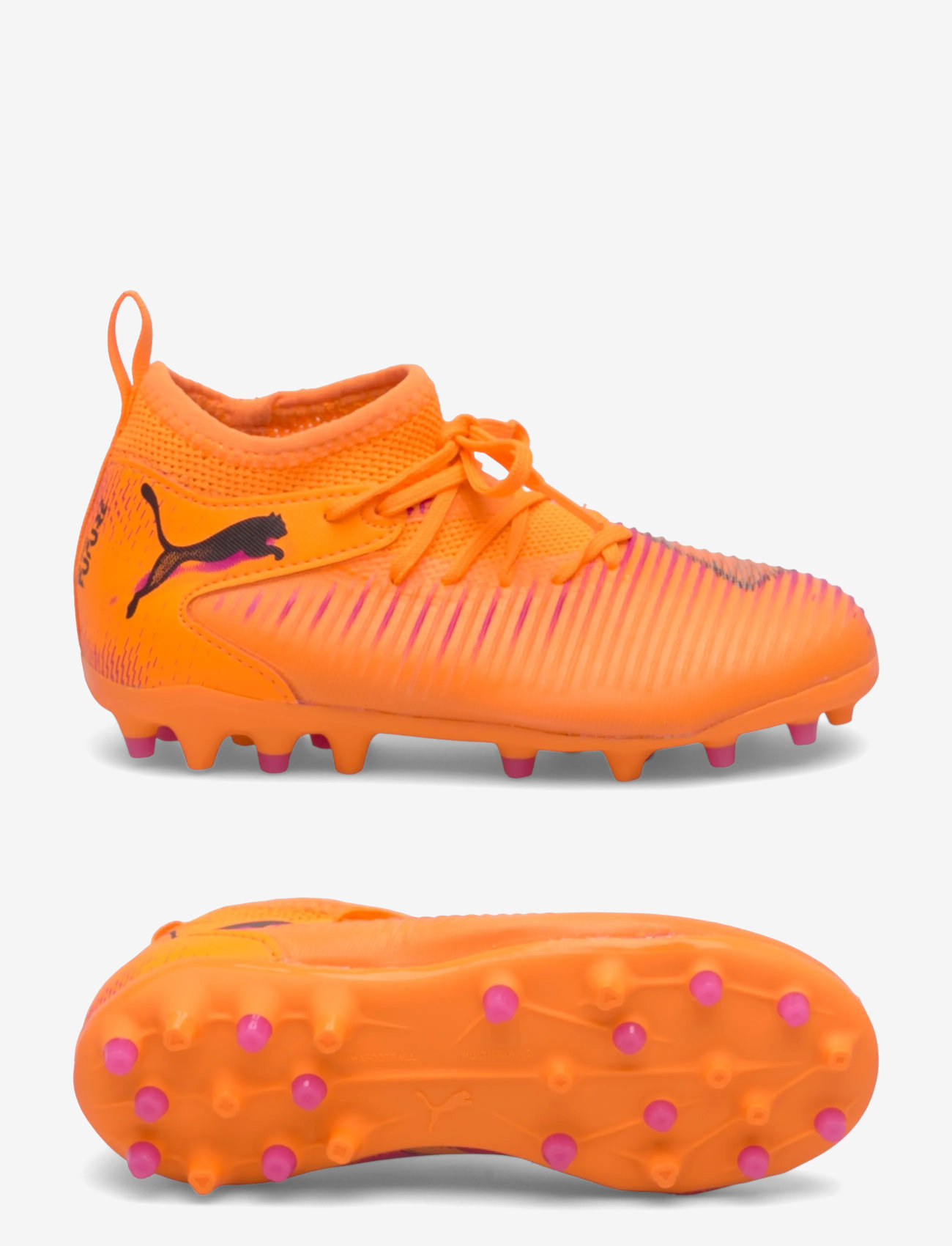 PUMA - FUTURE 8 MATCH MG Jr - kläder - heat fire-puma black-ravish - 0