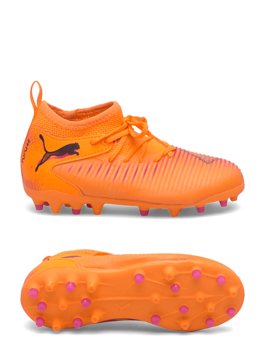 PUMA - FUTURE 8 MATCH MG Jr - kleding - heat fire-puma black-ravish - 0