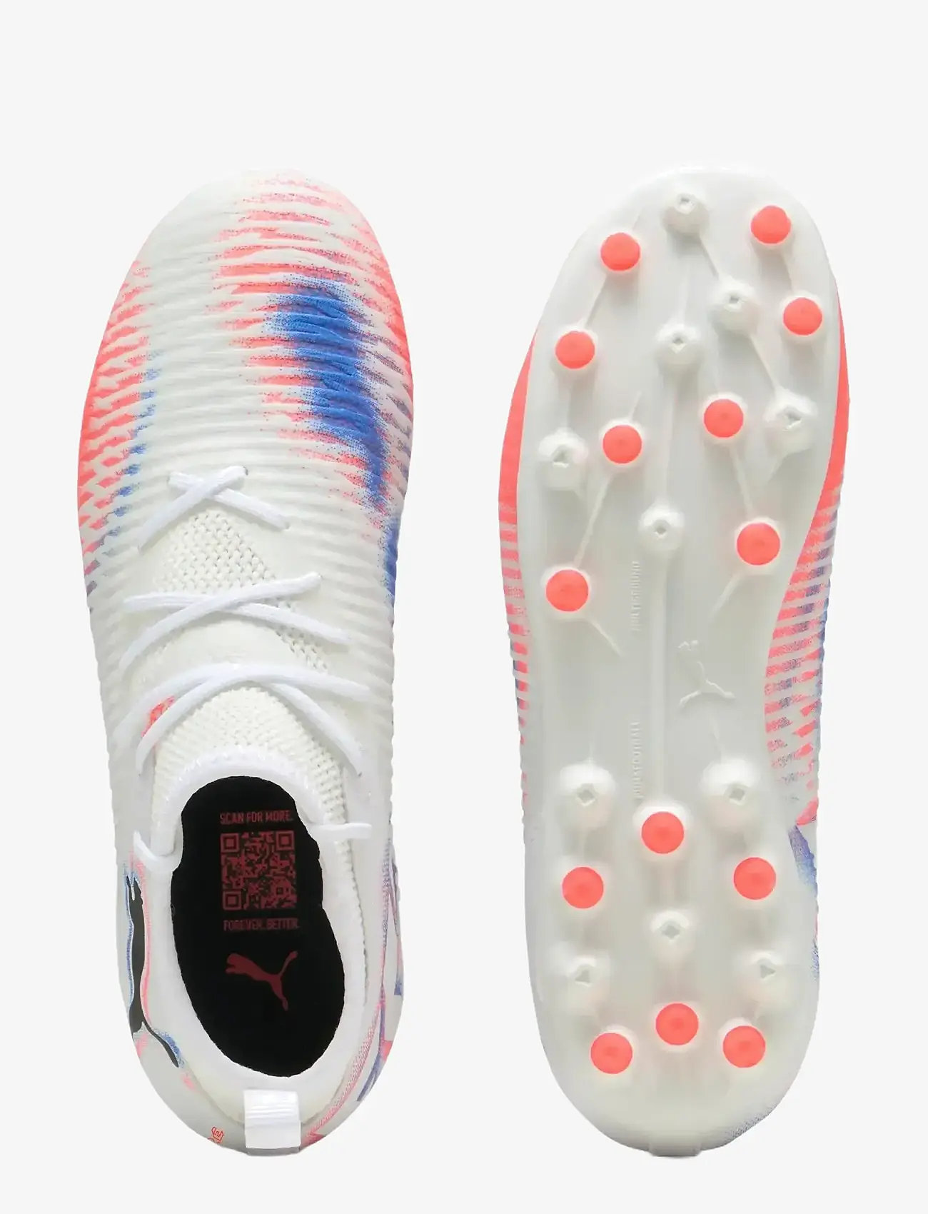 PUMA - FUTURE 8 MATCH MG Jr - tøj - puma white-puma black-glowing red - 2