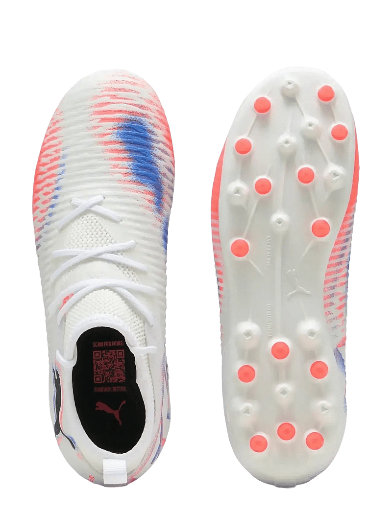 PUMA - FUTURE 8 MATCH MG Jr - apģērbs - puma white-puma black-glowing red - 2