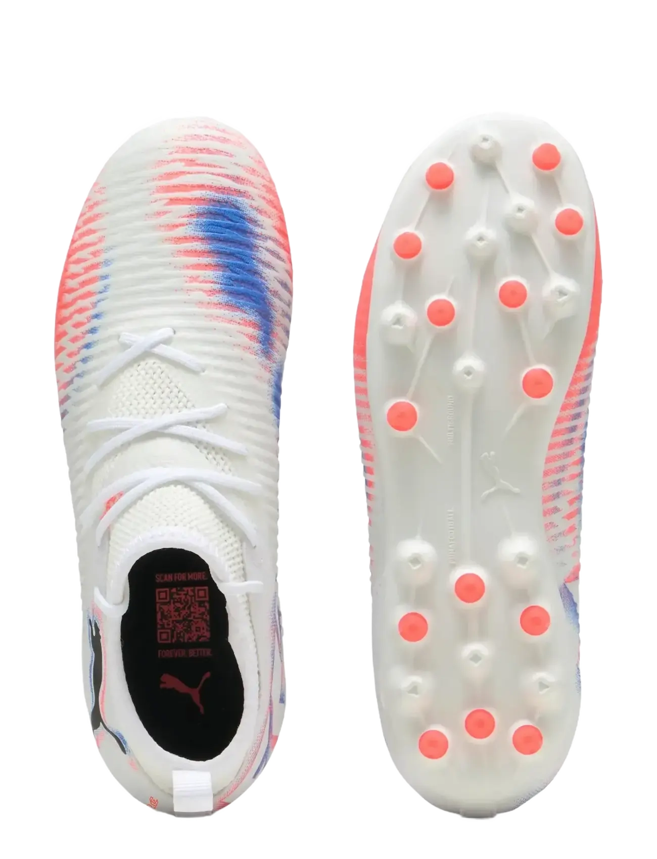 PUMA - FUTURE 8 MATCH MG Jr - sport - puma white-puma black-glowing red - 2