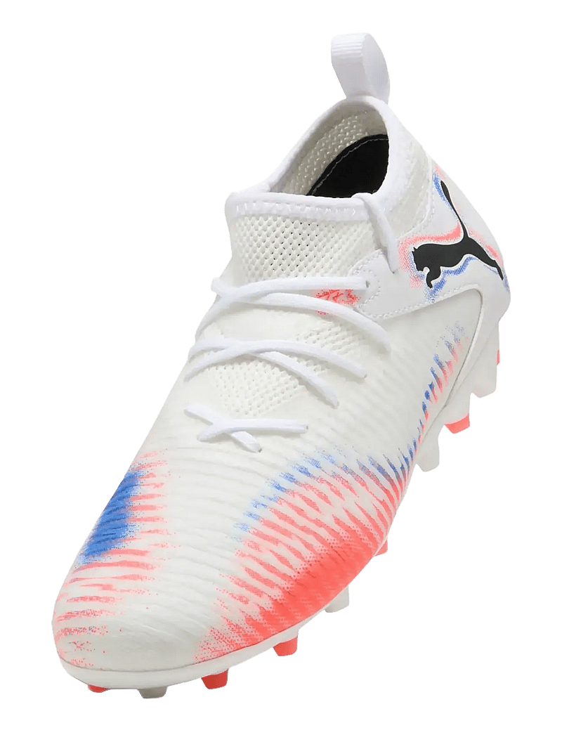 PUMA - FUTURE 8 MATCH MG Jr - apģērbs - puma white-puma black-glowing red - 4