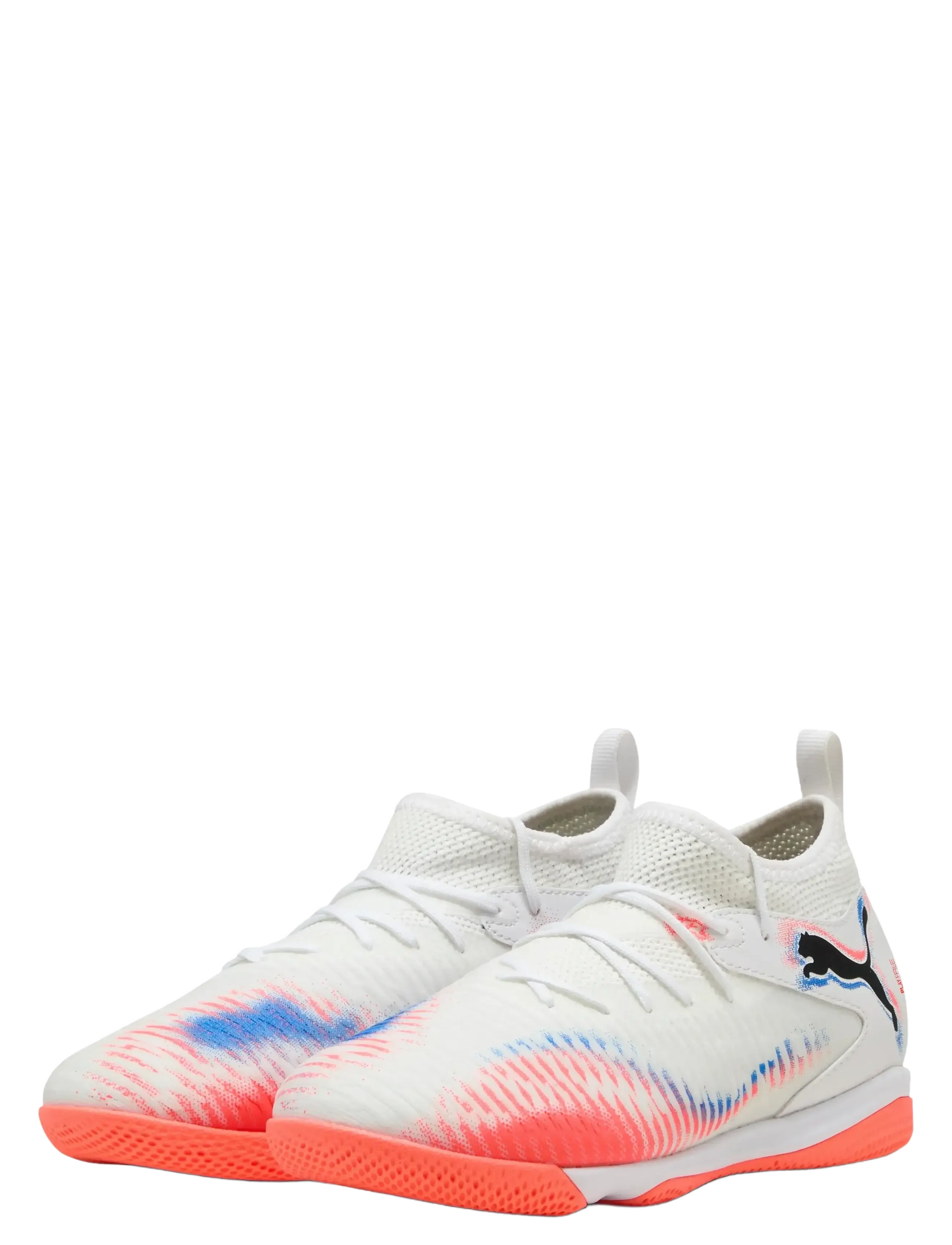 PUMA FUTURE 8 MATCH IT + Mid Jr - 4 for 3 - PUMA WHITE-PUMA BLACK-GLOWING RED / white
