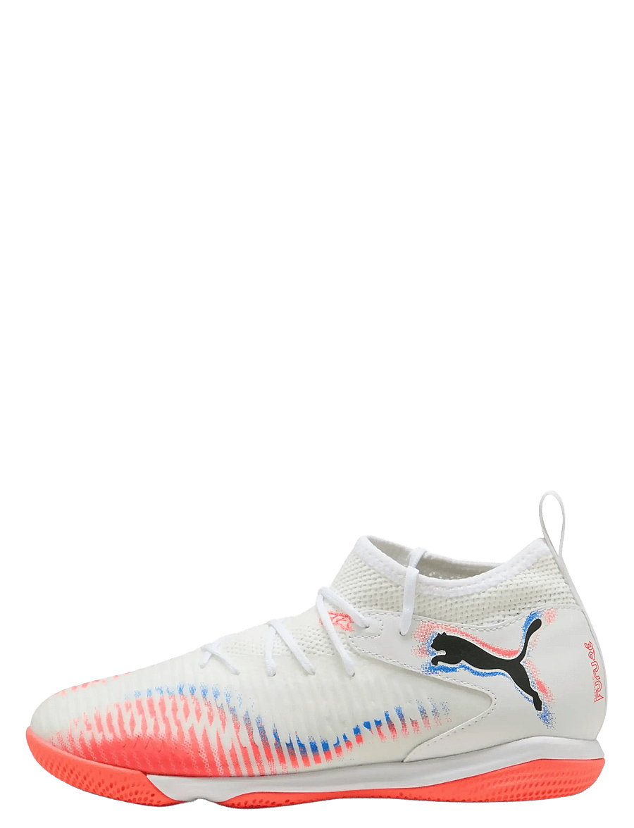PUMA - FUTURE 8 MATCH IT + Mid Jr - vêtements - puma white-puma black-glowing red - 1