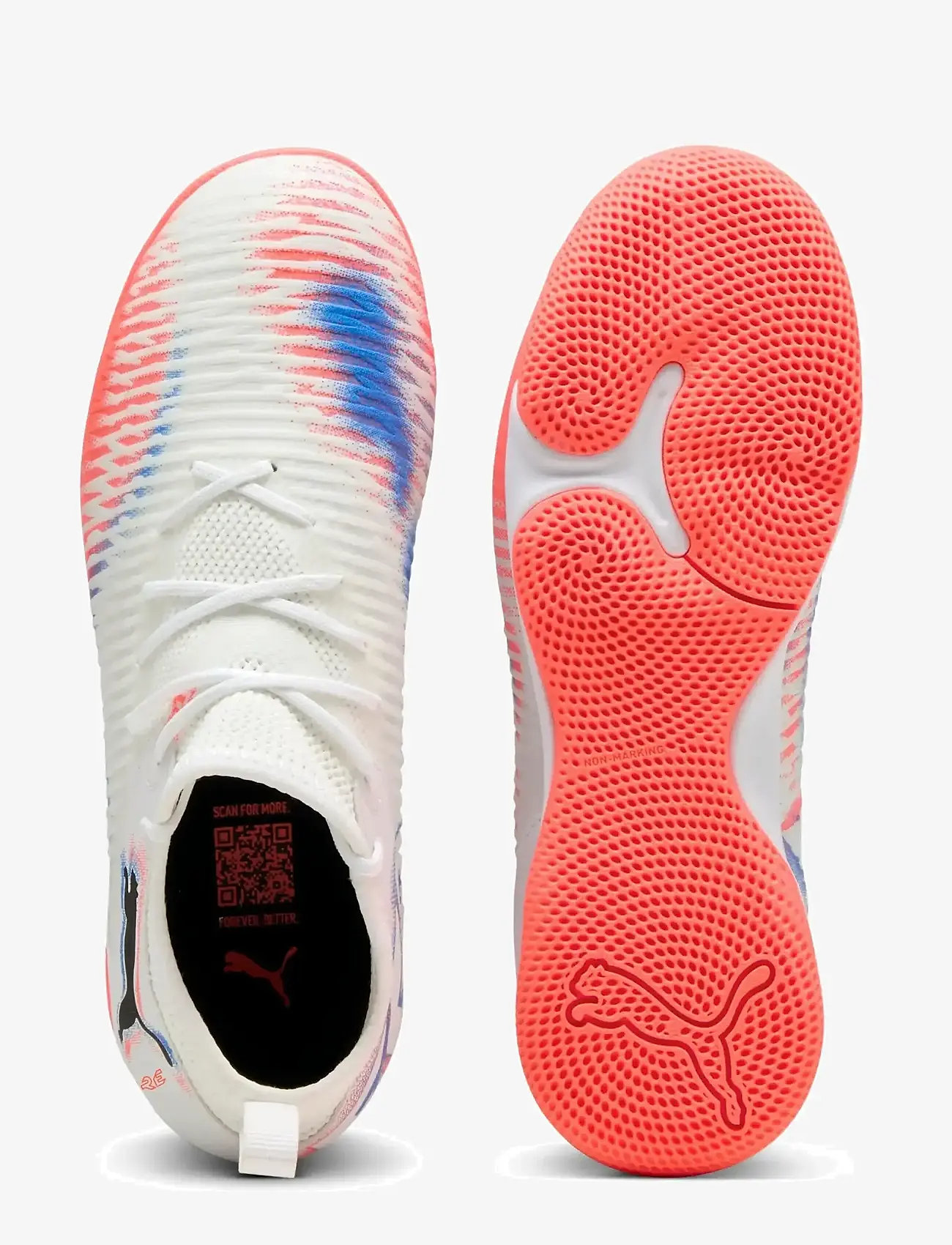 PUMA - FUTURE 8 MATCH IT + Mid Jr - kläder - puma white-puma black-glowing red - 2