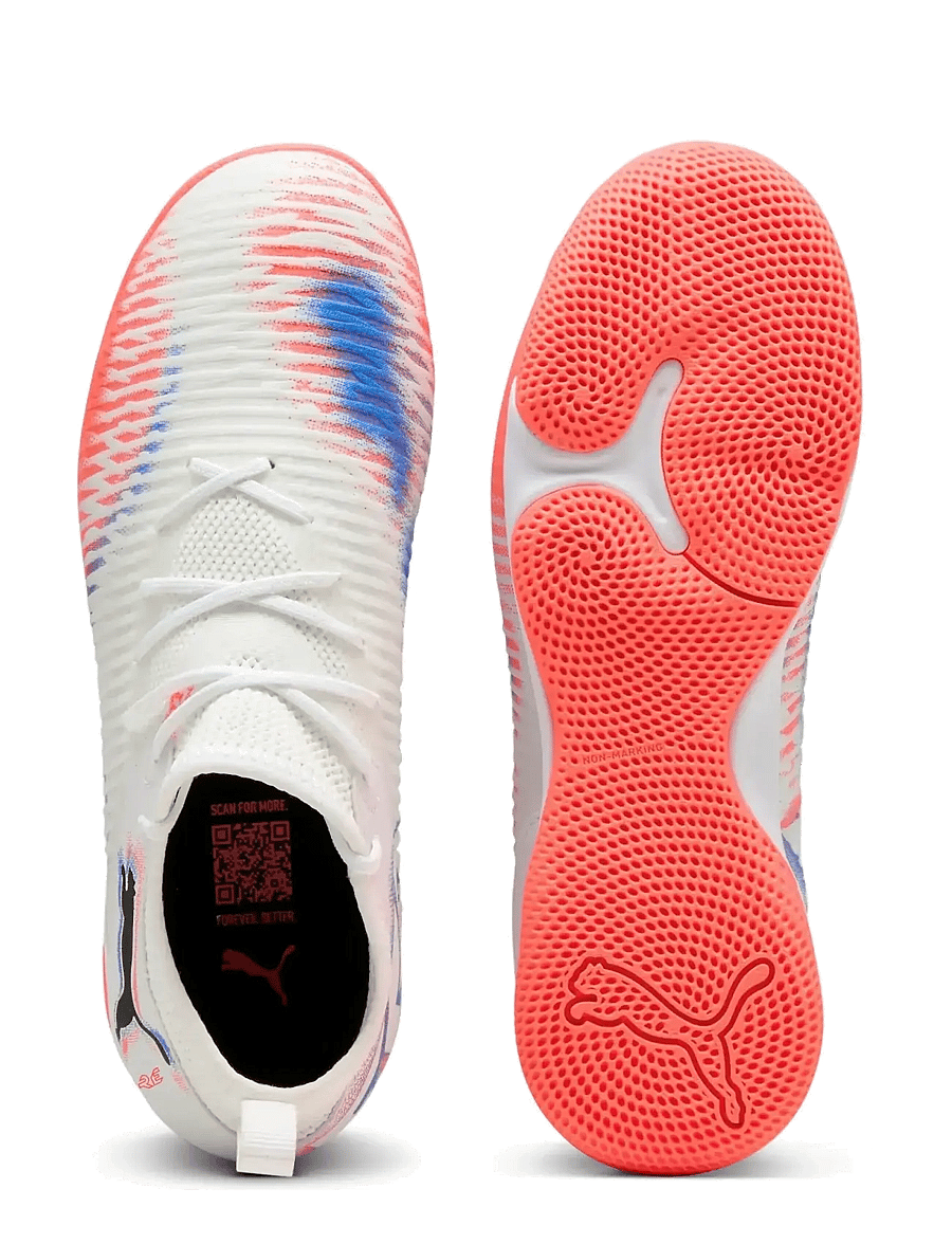 PUMA - FUTURE 8 MATCH IT + Mid Jr - vêtements - puma white-puma black-glowing red - 2