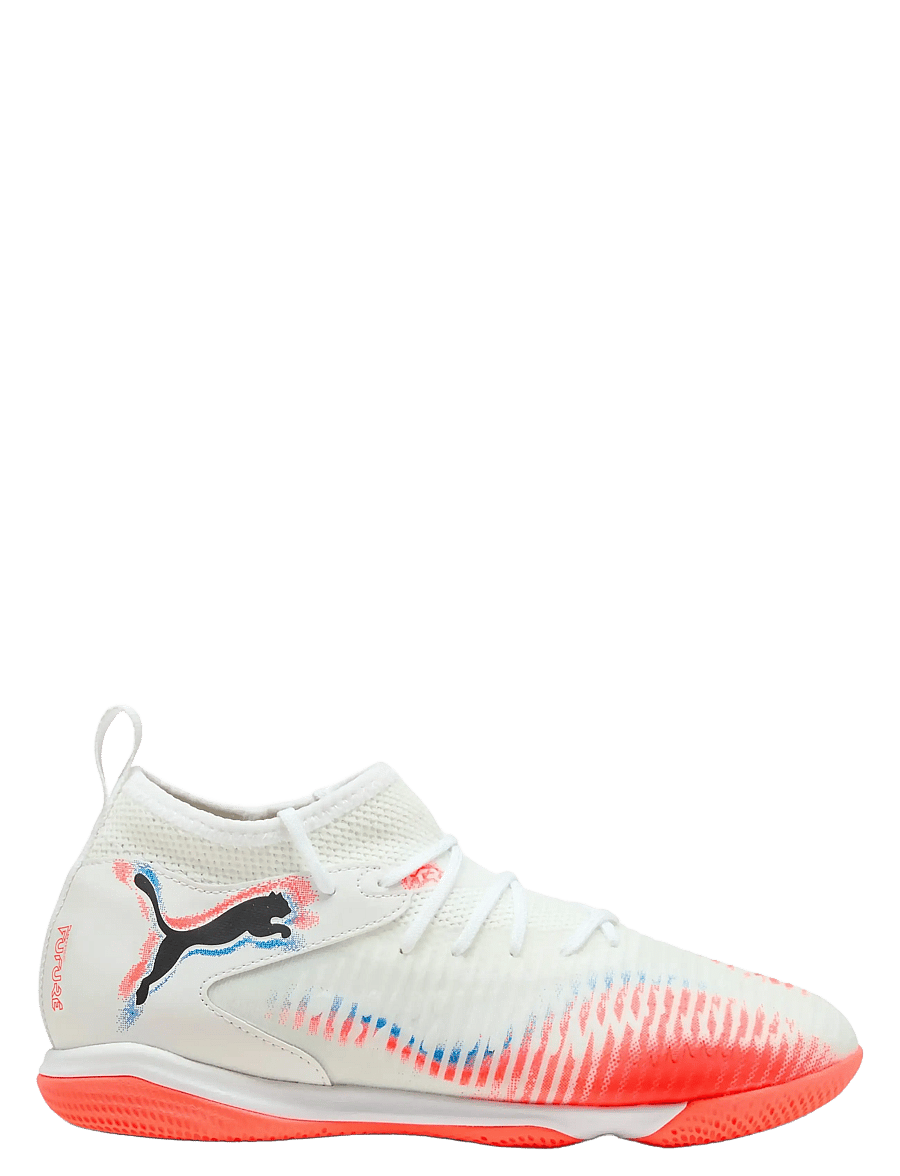 PUMA - FUTURE 8 MATCH IT + Mid Jr - vêtements - puma white-puma black-glowing red - 5