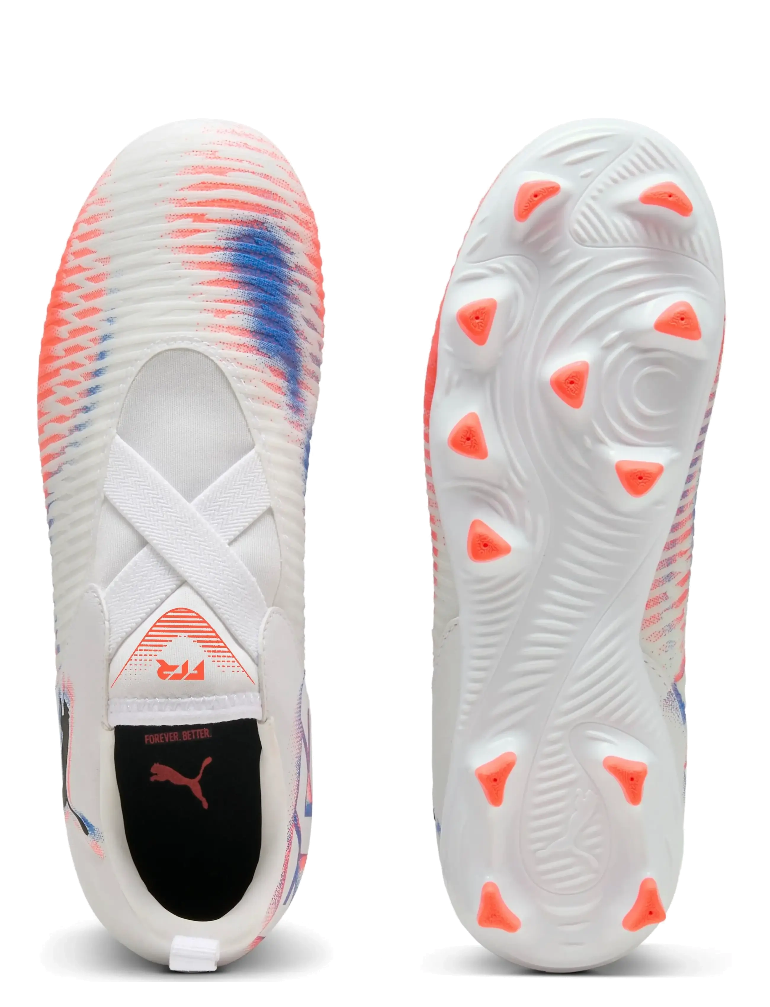 PUMA - FUTURE 8 MATCH LL FG/AG Jr - kleidung - puma white-puma black-glowing red - 2
