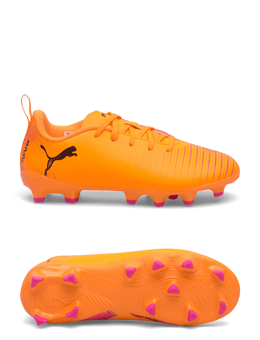 PUMA - FUTURE 8 PLAY FG/AG Jr - kleidung - heat fire-puma black-ravish - 0