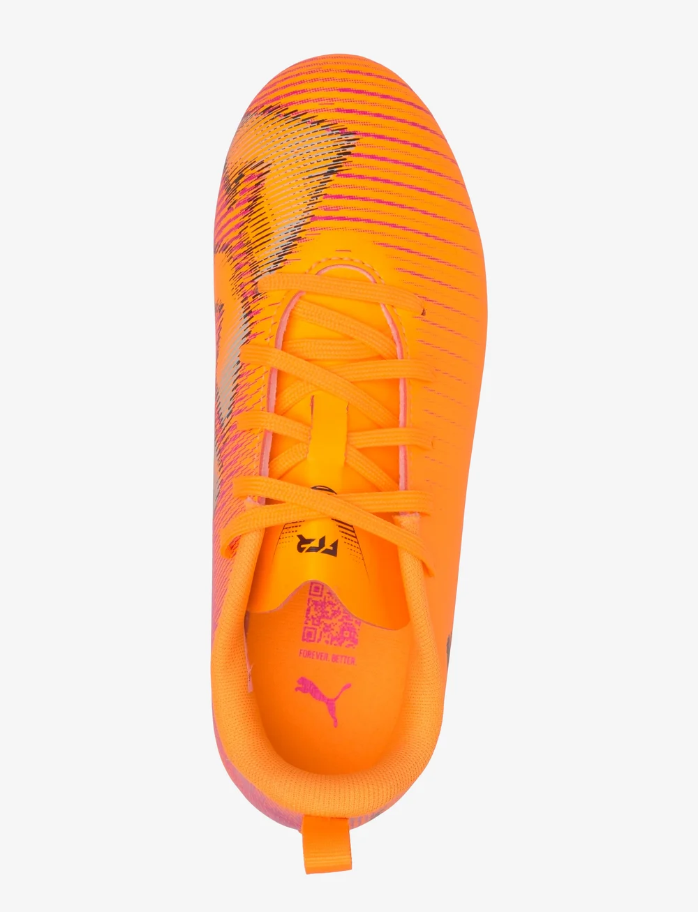 PUMA - FUTURE 8 PLAY FG/AG Jr - riided - heat fire-puma black-ravish - 3