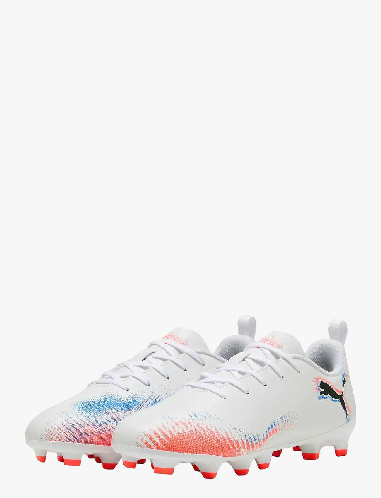 PUMA - FUTURE 8 PLAY FG/AG Jr - kläder - puma white-puma black-glowing red - 0