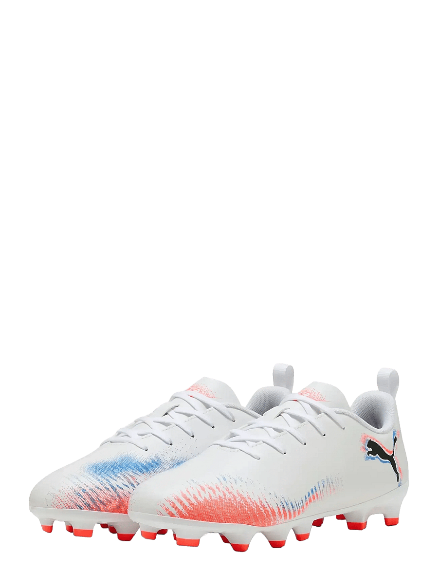PUMA - FUTURE 8 PLAY FG/AG Jr - riided - puma white-puma black-glowing red - 0