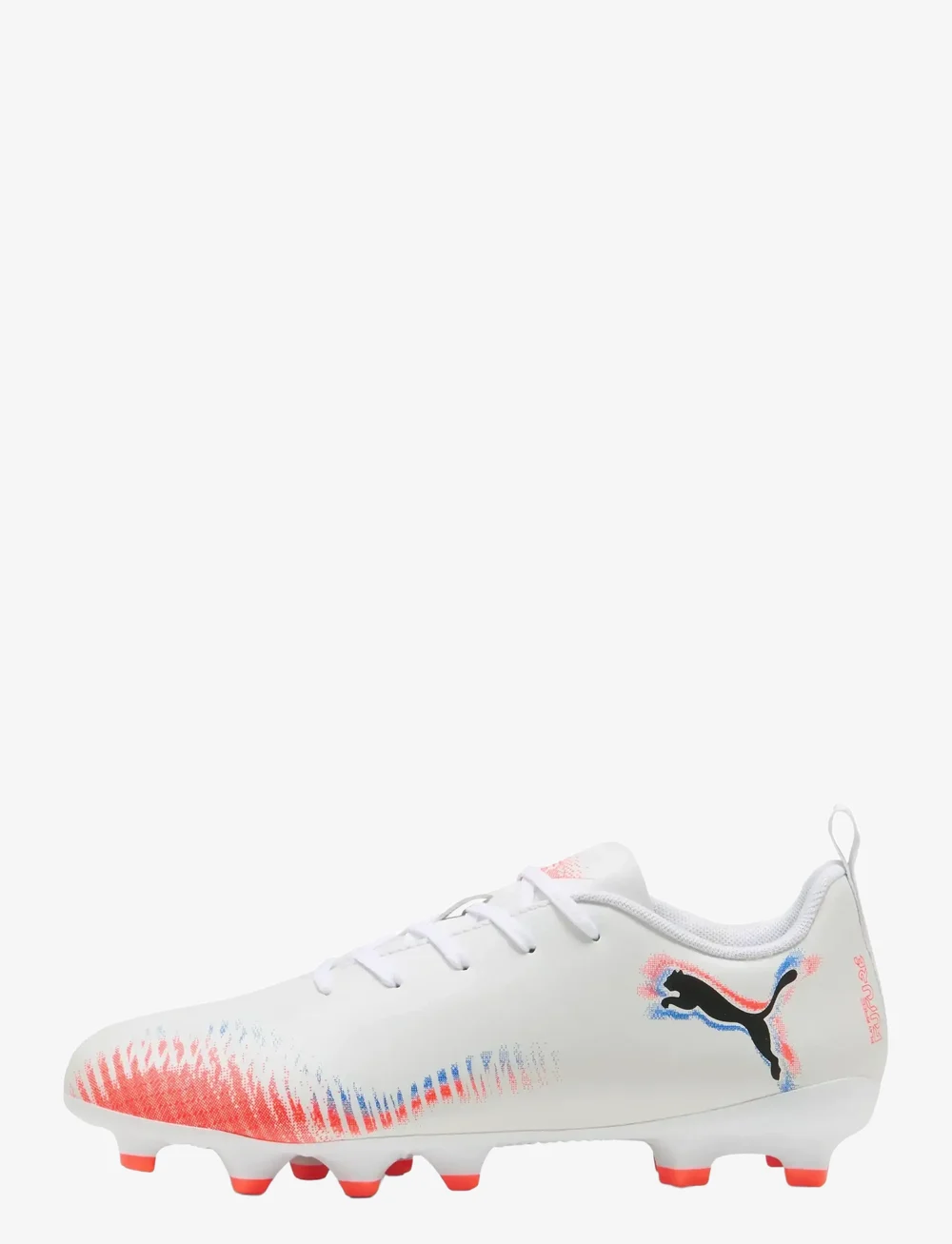 PUMA - FUTURE 8 PLAY FG/AG Jr - riided - puma white-puma black-glowing red - 1