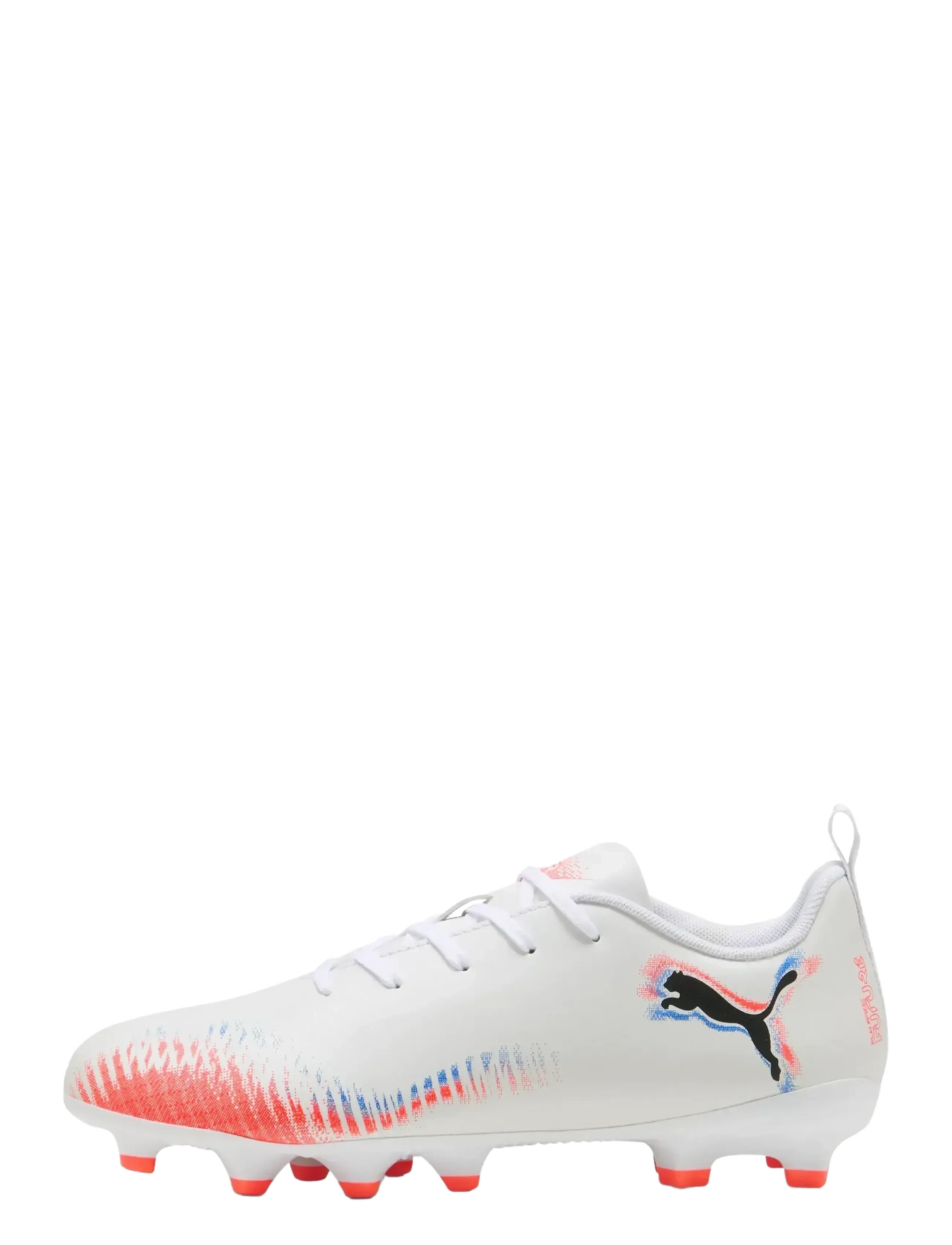 PUMA - FUTURE 8 PLAY FG/AG Jr - riided - puma white-puma black-glowing red - 1