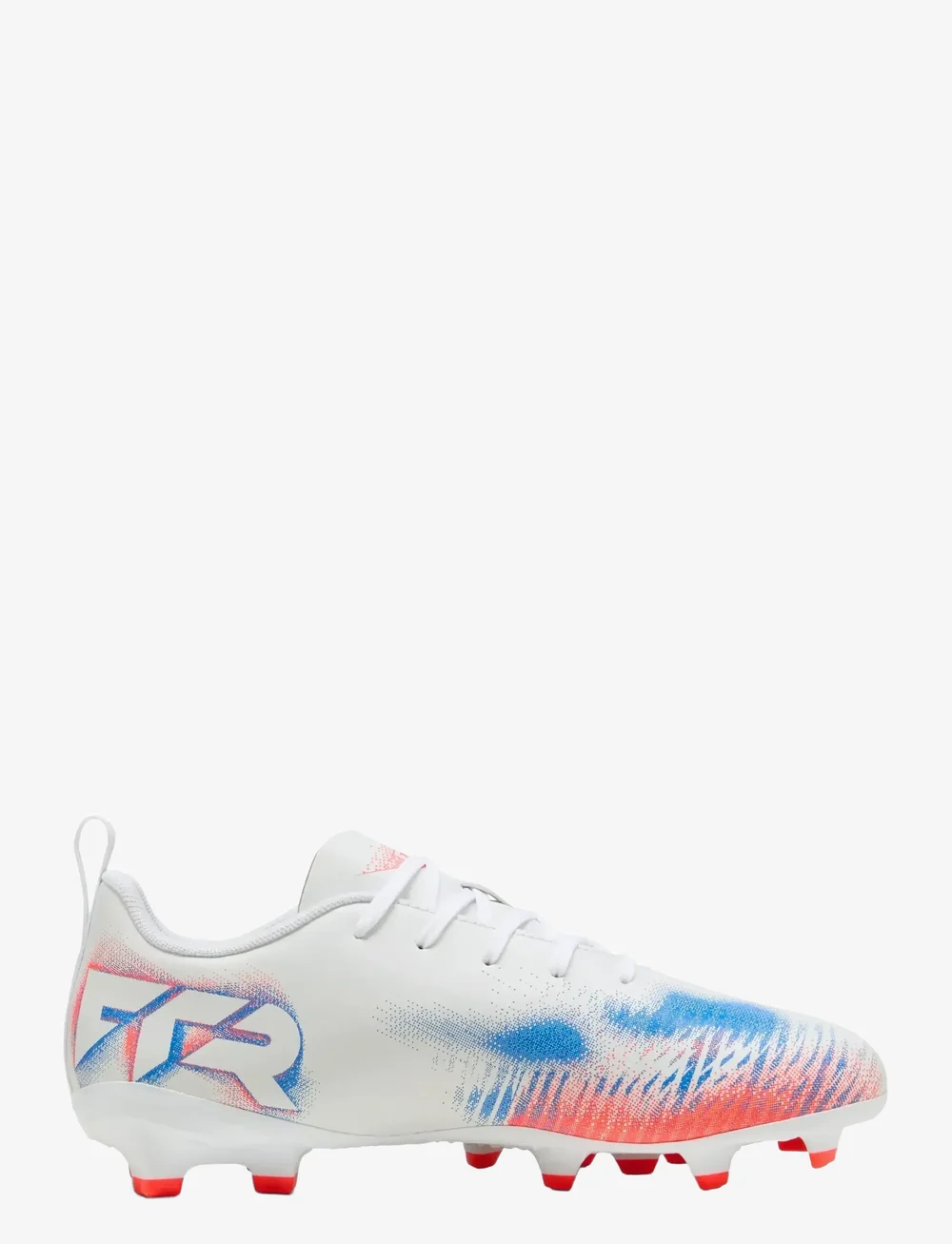 PUMA - FUTURE 8 PLAY FG/AG Jr - riided - puma white-puma black-glowing red - 3