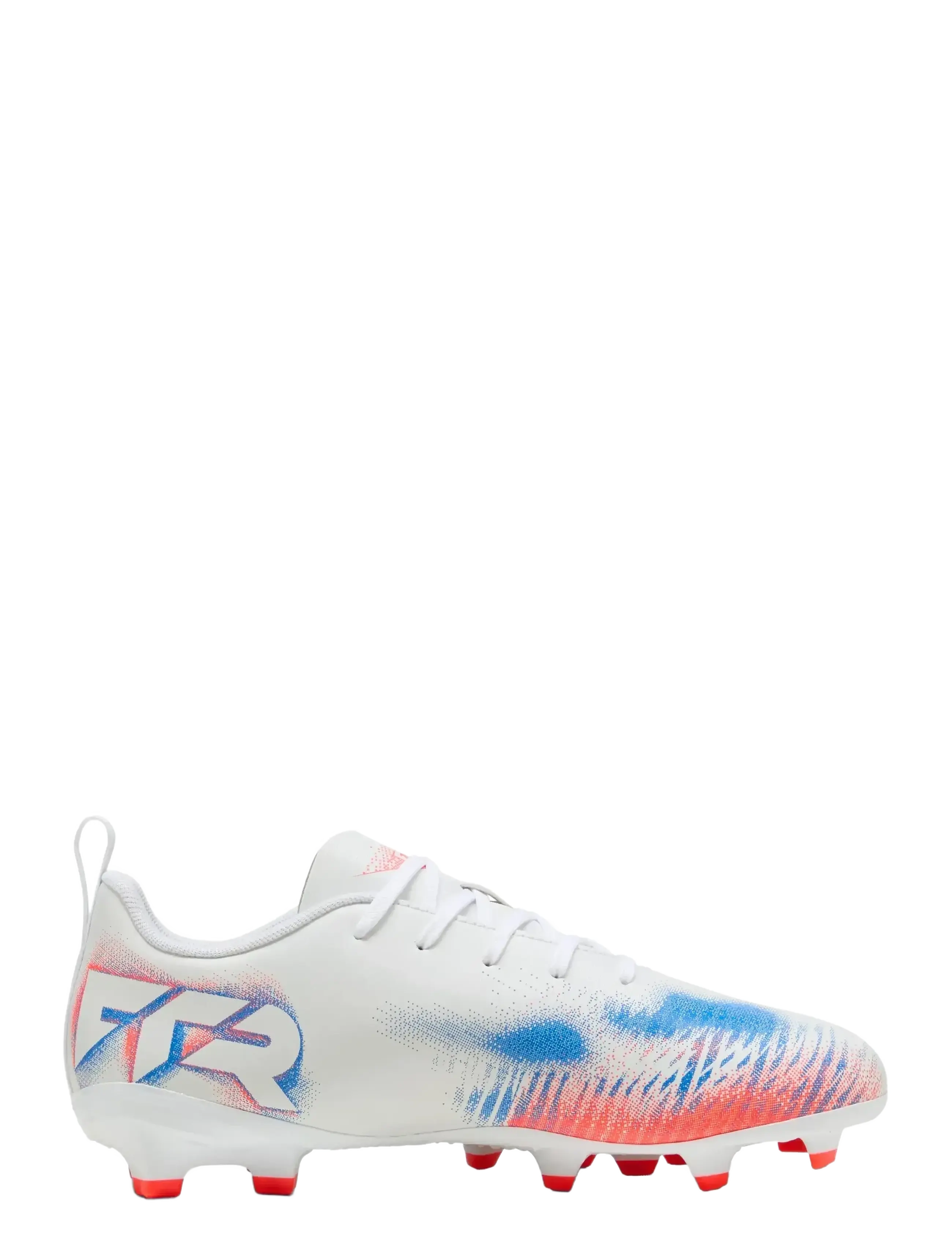 PUMA - FUTURE 8 PLAY FG/AG Jr - riided - puma white-puma black-glowing red - 3