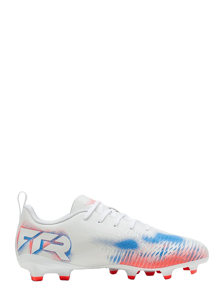 PUMA - FUTURE 8 PLAY FG/AG Jr - riided - puma white-puma black-glowing red - 3
