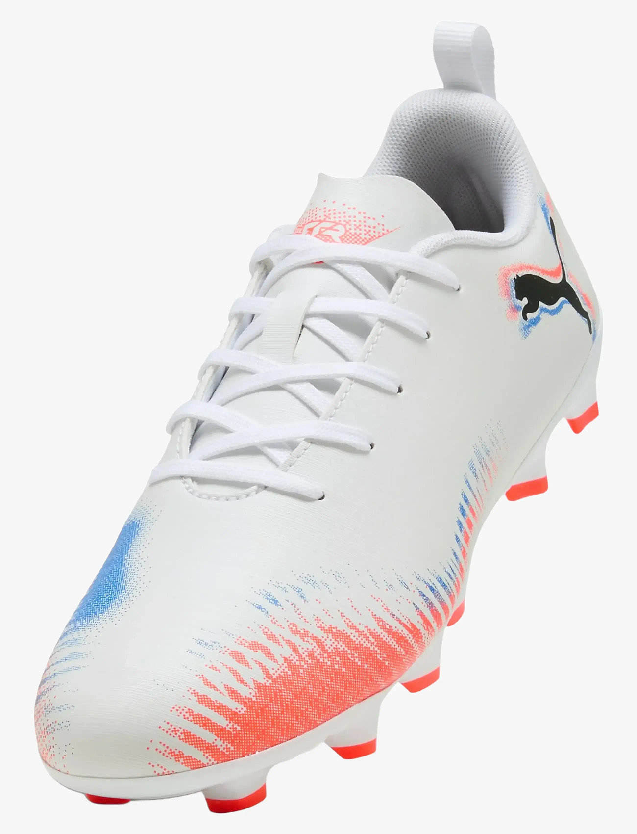 PUMA - FUTURE 8 PLAY FG/AG Jr - kläder - puma white-puma black-glowing red - 4