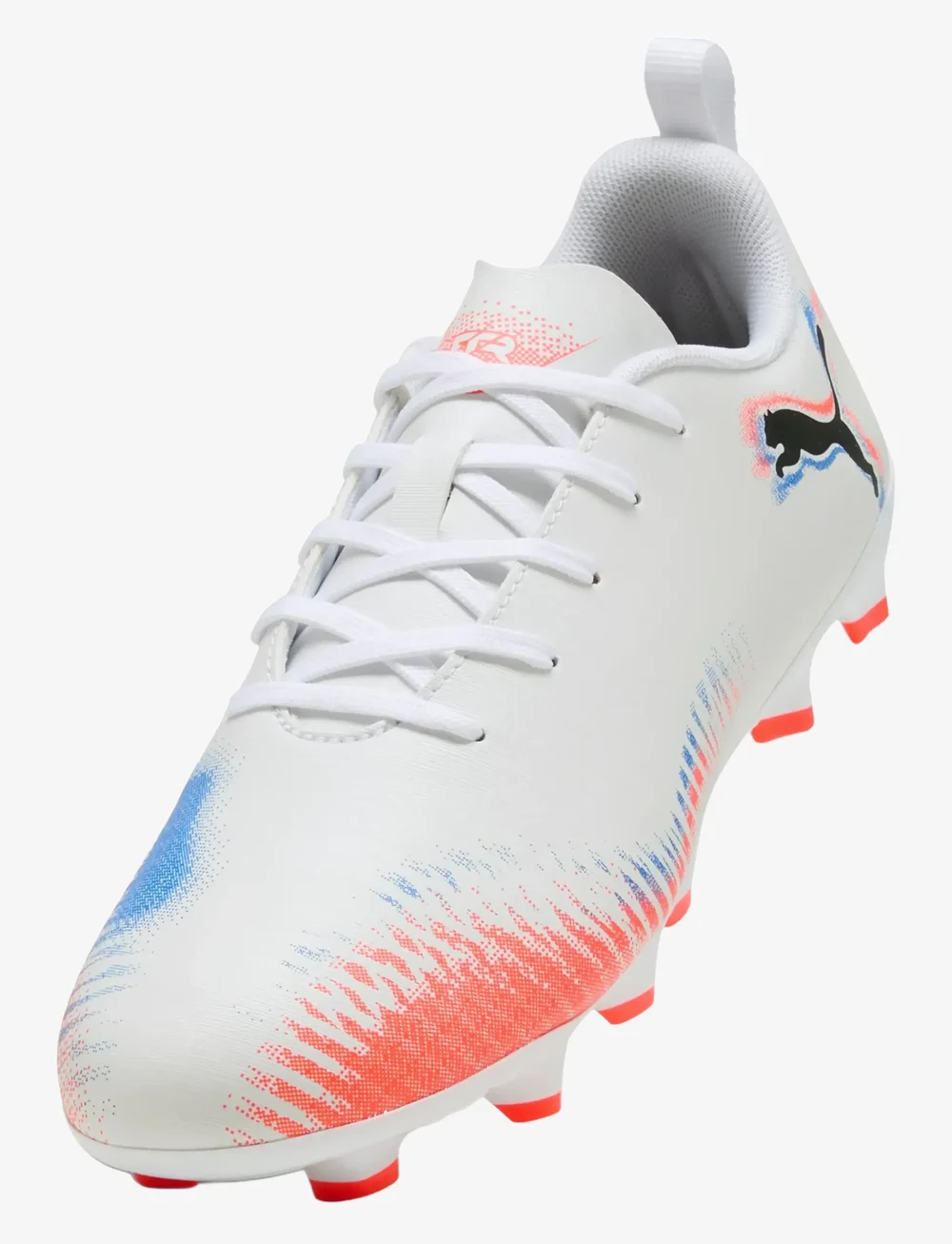 PUMA - FUTURE 8 PLAY FG/AG Jr - riided - puma white-puma black-glowing red - 4