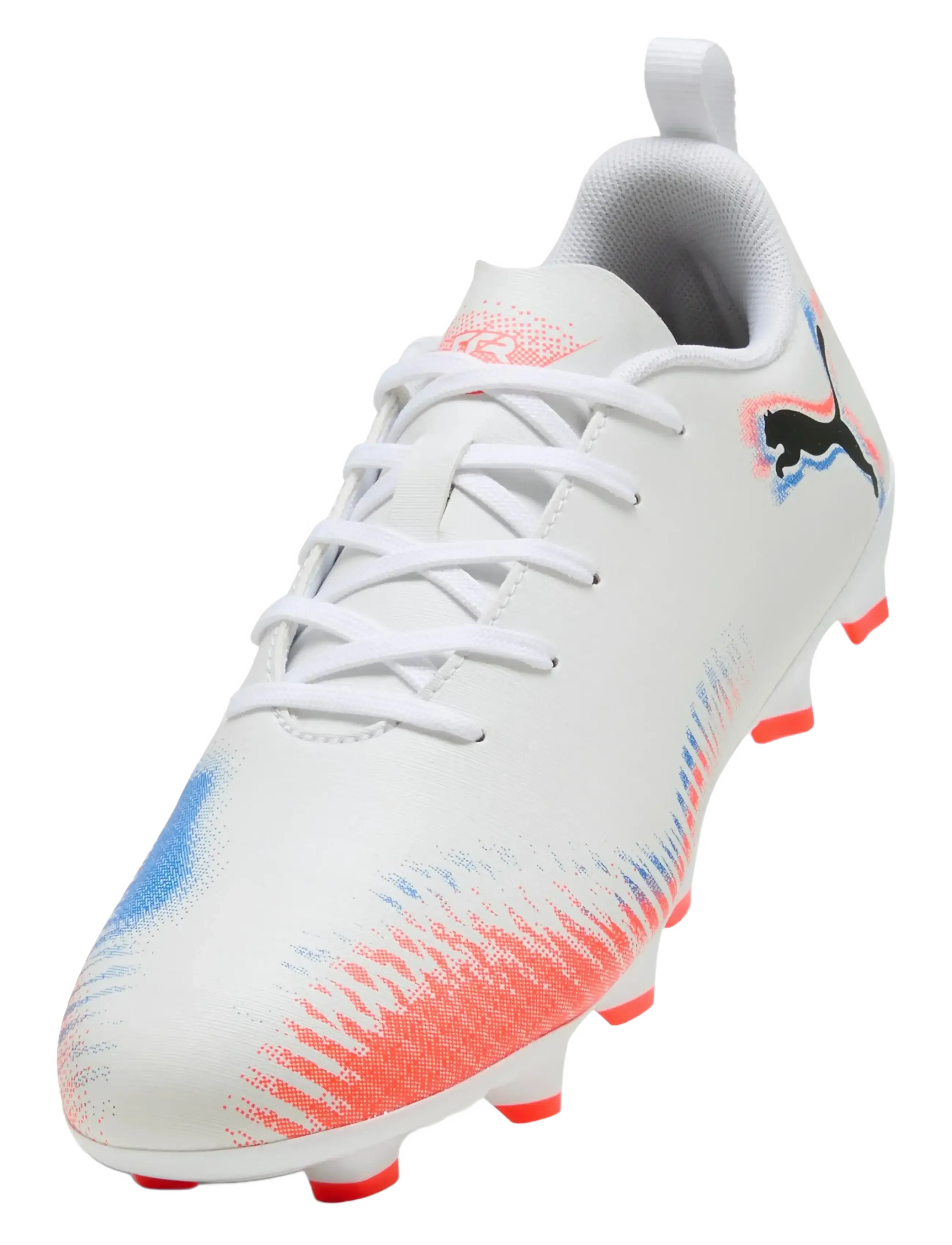 PUMA - FUTURE 8 PLAY FG/AG Jr - riided - puma white-puma black-glowing red - 4