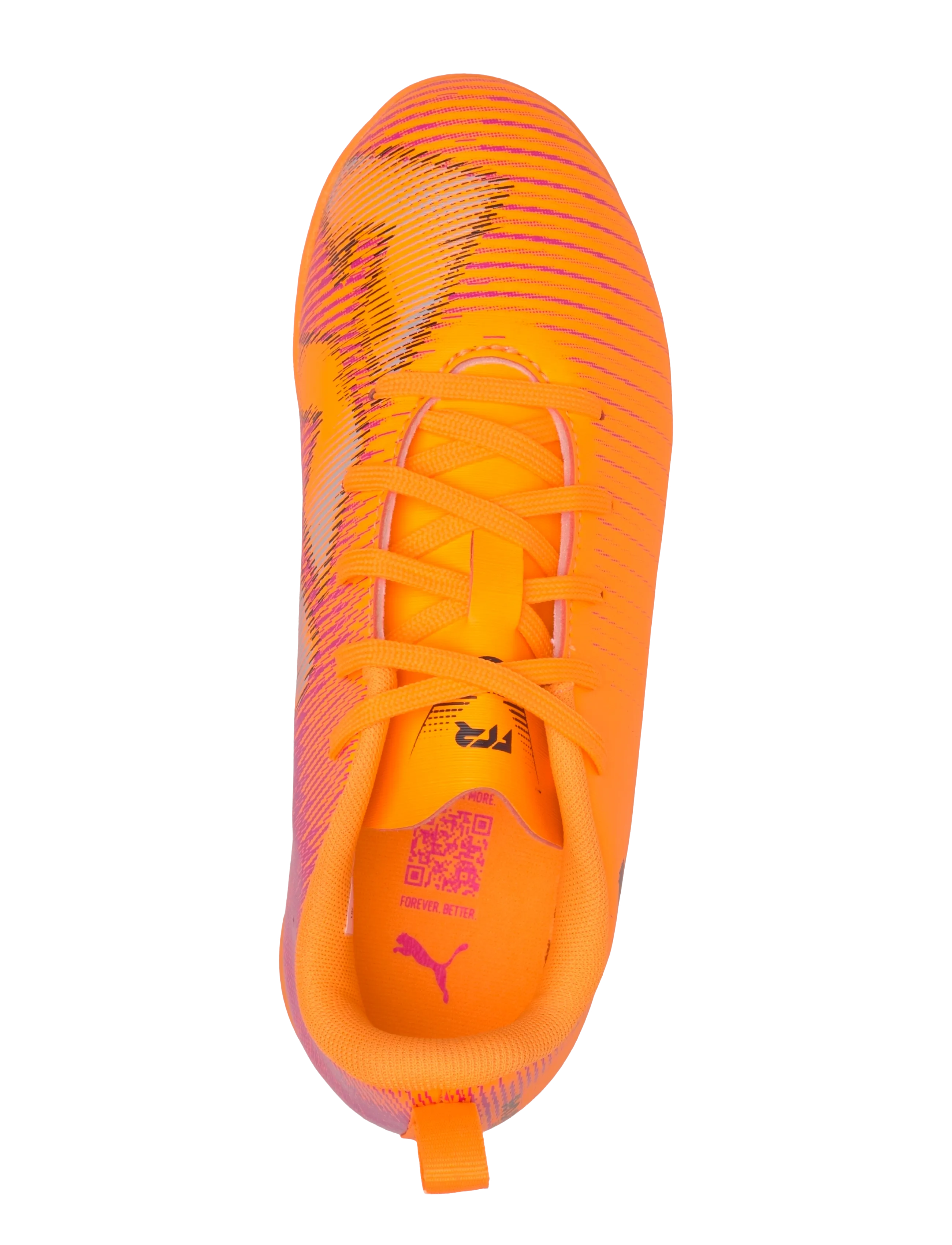 PUMA - FUTURE 8 PLAY IT Jr - fótboltaskór - heat fire-puma black-ravish - 3