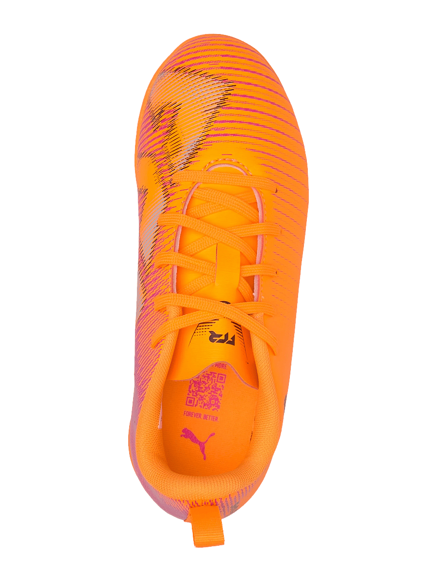 PUMA - FUTURE 8 PLAY IT Jr - fótboltaskór - heat fire-puma black-ravish - 3