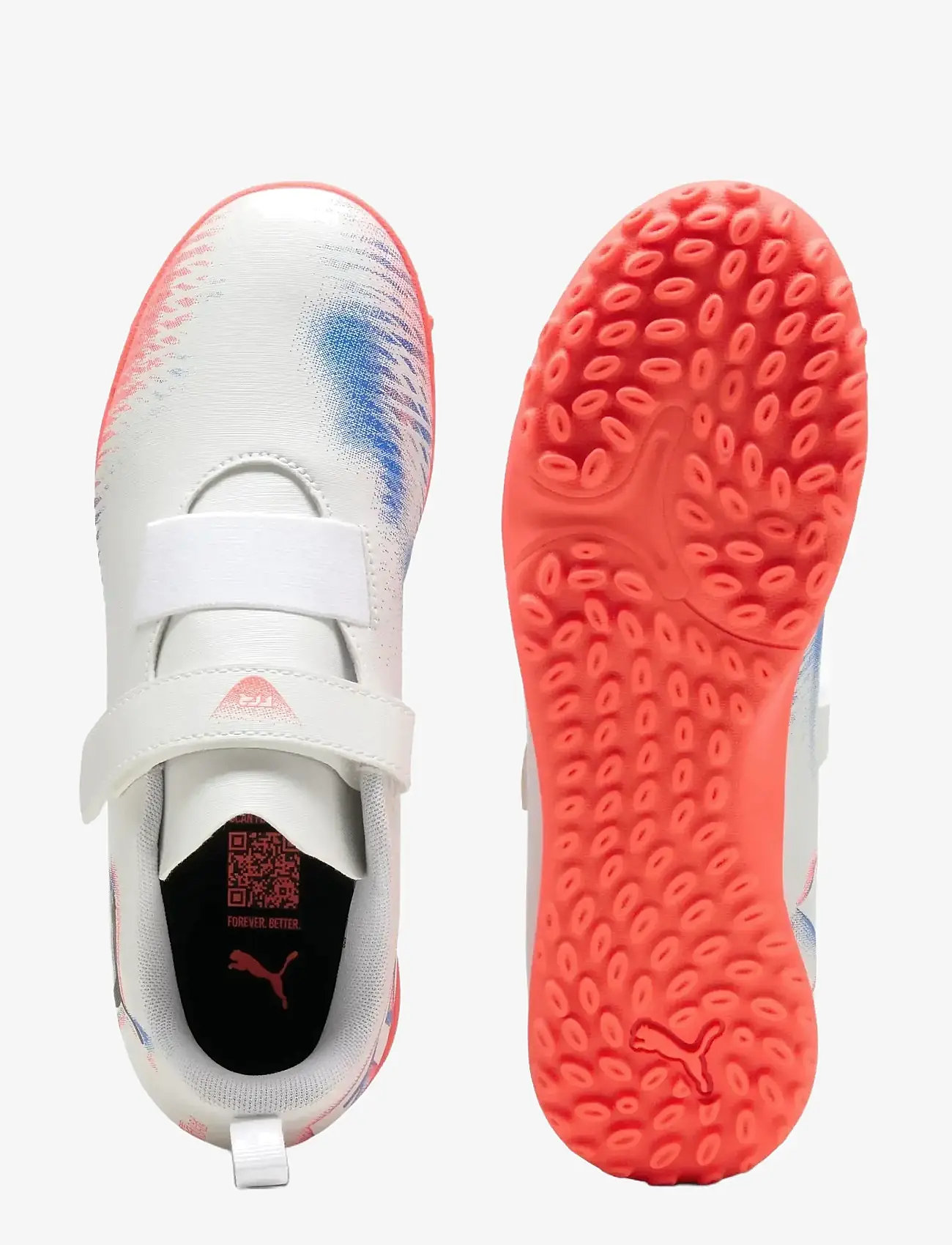 PUMA - FUTURE 8 PLAY V TT Jr - kläder - puma white-puma black-glowing red - 2