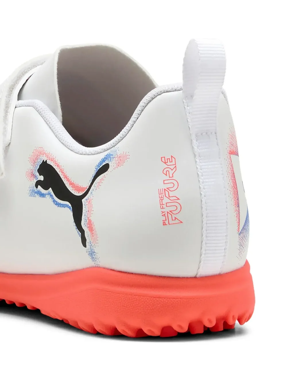 PUMA - FUTURE 8 PLAY V TT Jr - drabužiai - puma white-puma black-glowing red - 5