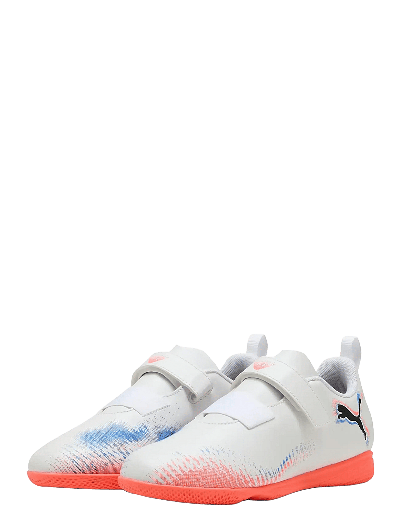 PUMA - FUTURE 8 PLAY V IT Jr - apģērbs - puma white-puma black-glowing red - 0