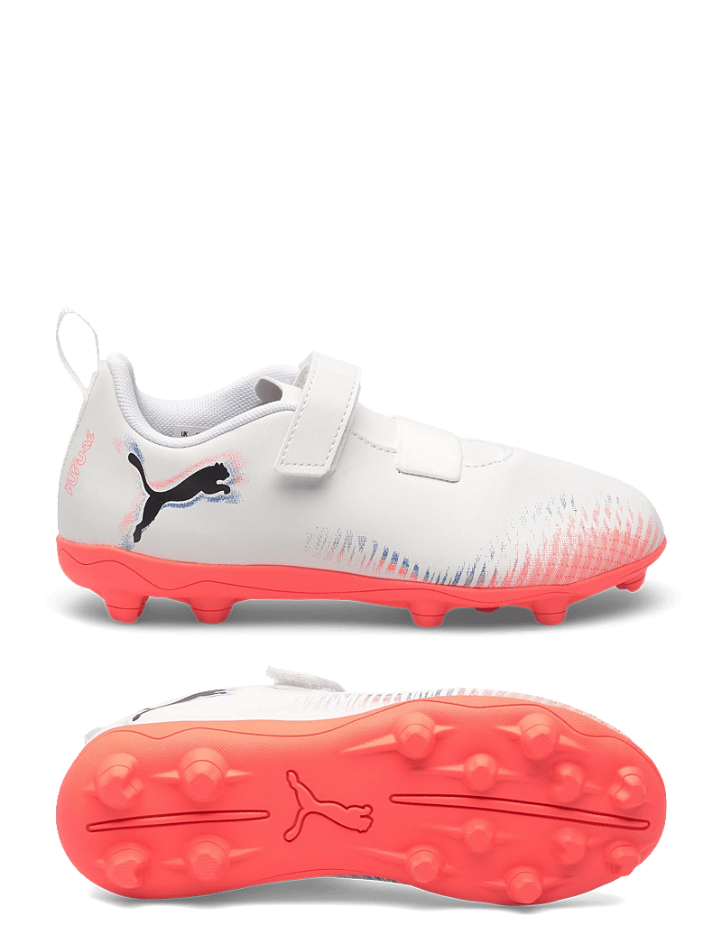 PUMA - FUTURE 8 PLAY V FG/AG RB Jr - apģērbs - puma white-puma black-glowing red - 0