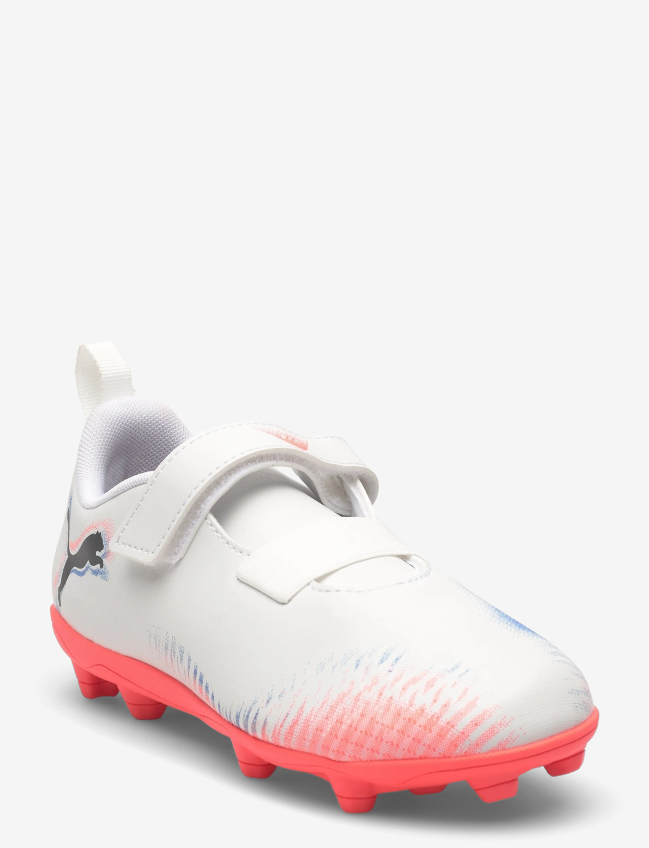 PUMA - FUTURE 8 PLAY V FG/AG RB Jr - apģērbs - puma white-puma black-glowing red - 1