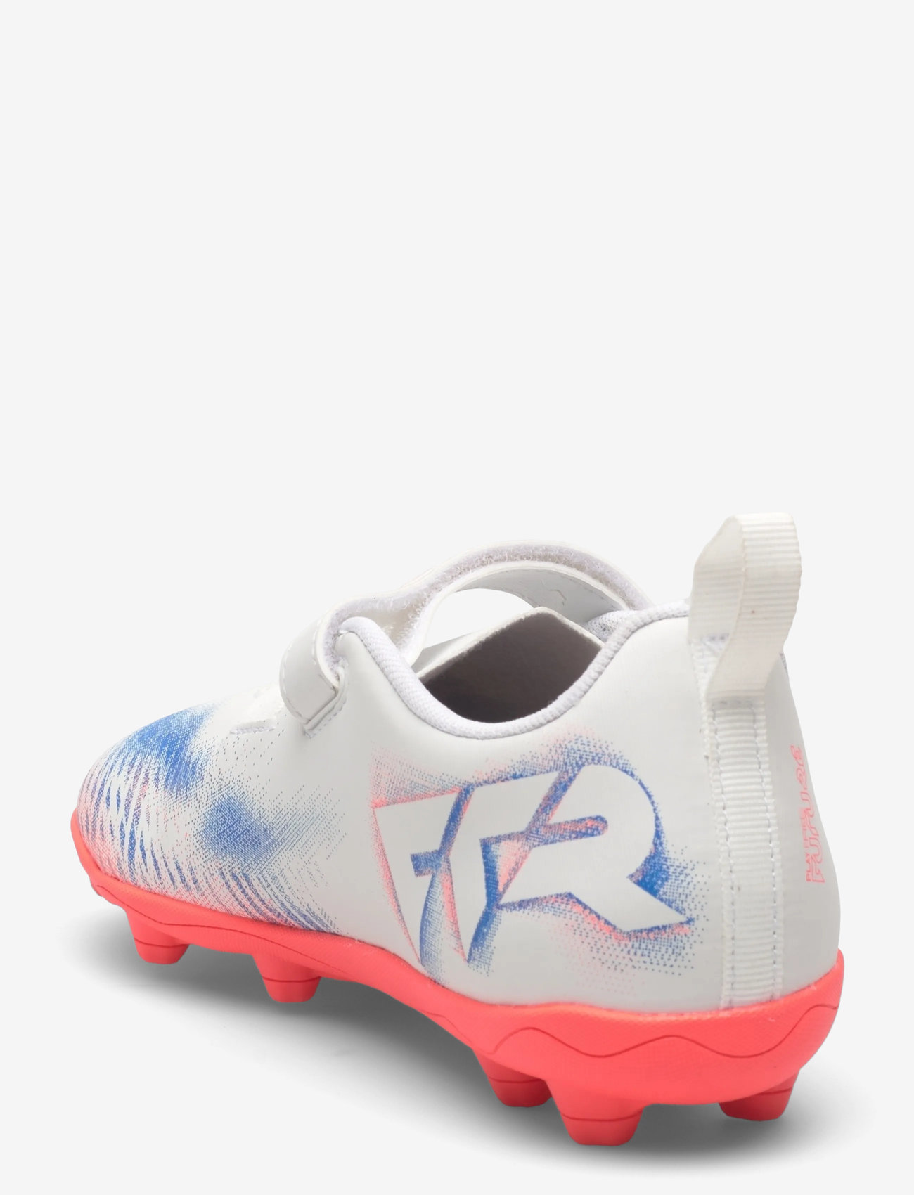 PUMA - FUTURE 8 PLAY V FG/AG RB Jr - apģērbs - puma white-puma black-glowing red - 2