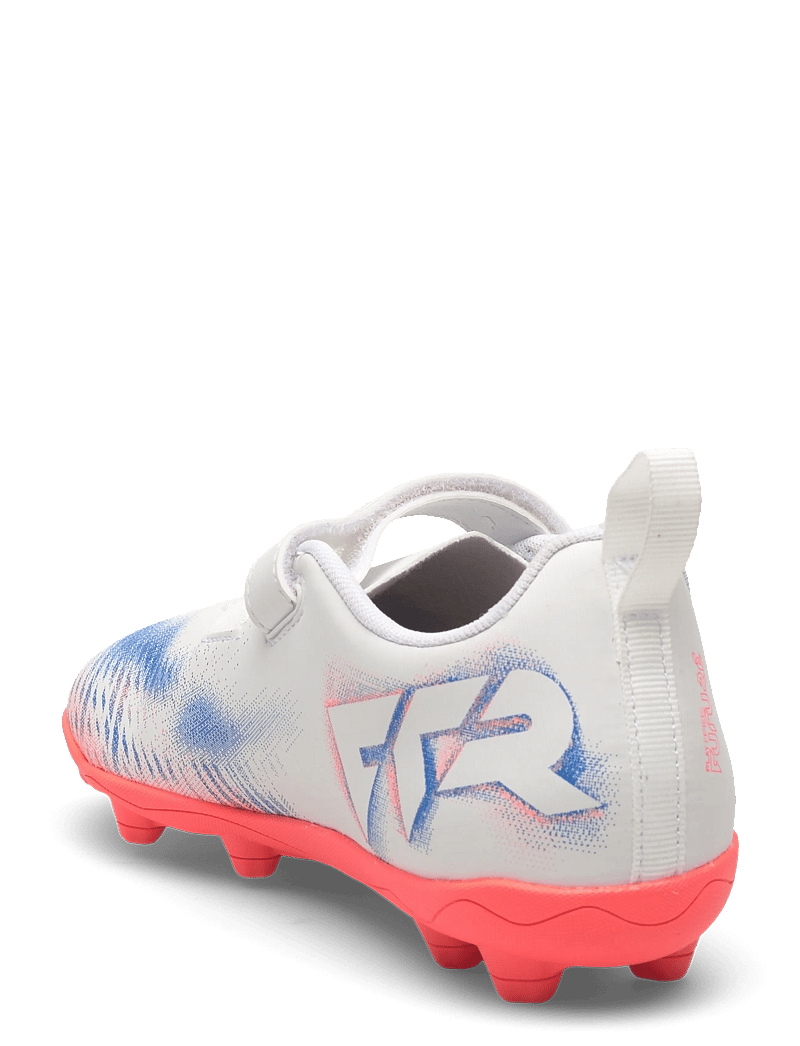 PUMA - FUTURE 8 PLAY V FG/AG RB Jr - apģērbs - puma white-puma black-glowing red - 2