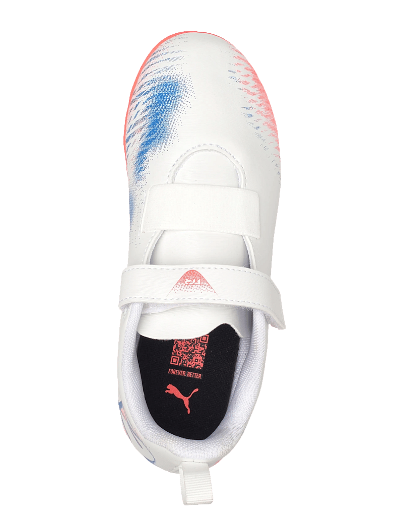 PUMA - FUTURE 8 PLAY V FG/AG RB Jr - apģērbs - puma white-puma black-glowing red - 3