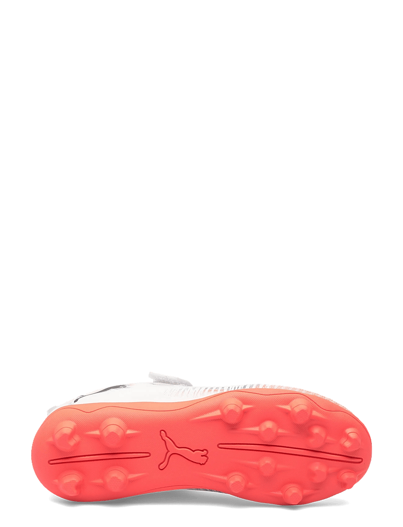 PUMA - FUTURE 8 PLAY V FG/AG RB Jr - apģērbs - puma white-puma black-glowing red - 4